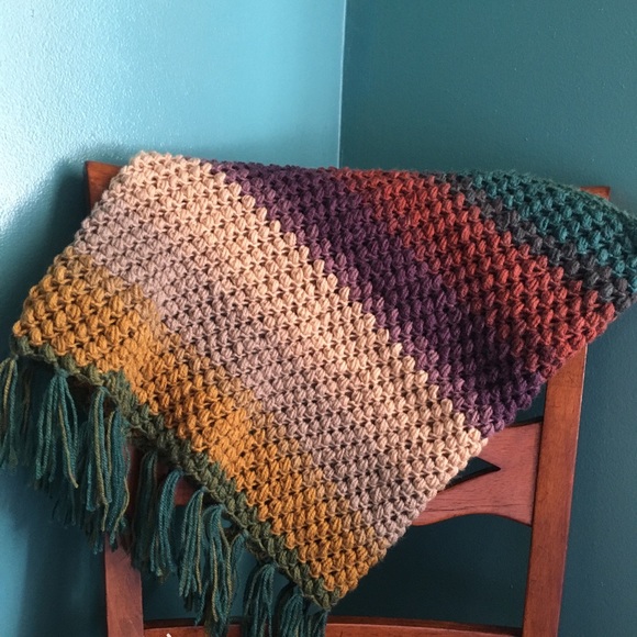 Cool Autumn Handmade Crochet Scarf - Picture 2 of 2